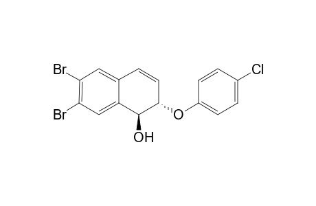 (1S,2S)-6,7-Dibromo-2-(4-chlorophenoxy)-1,2-dihydronaphthalen-1-ol