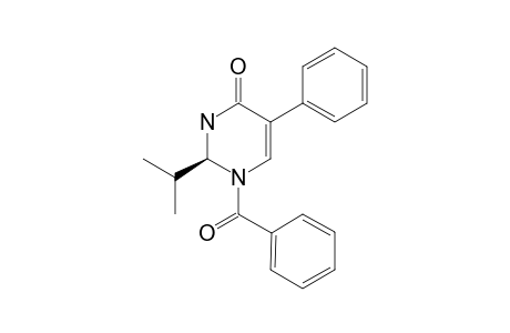 1-Benzoyl-(2S)-isopropyl-5-phenyl-2,3-dihydro-4(1H)-pyrimidin-4-one