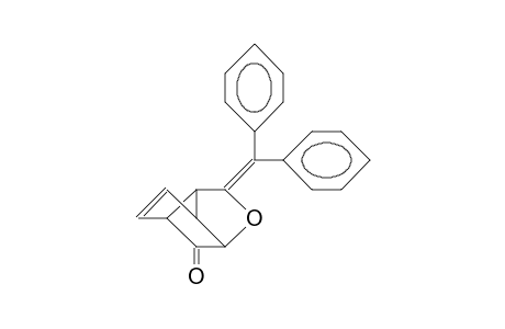 5-Diphenylmethylen-4-oxatricyclo(4.3.0.0/3,7/)non-8-en-2-one