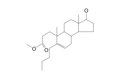 17.beta.-Hydroxy-4-propyl-3,4-seco-5-androsten-3-oic acid methyl ester