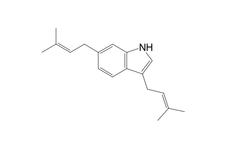 3,6-bis(3-methylbut-2-enyl)-1H-indole