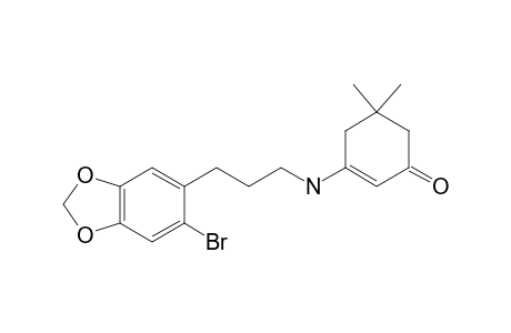 3-[3-(2-Bromo-4,5-methylenedioxyphenyl)propylamino]-5,5-dimethylcyclohex-2-en-1-one