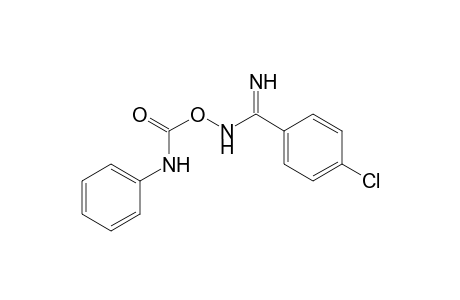 Benzenecarboximidamide, 4-chloro-N-[[(phenylamino)carbonyl]oxy]-