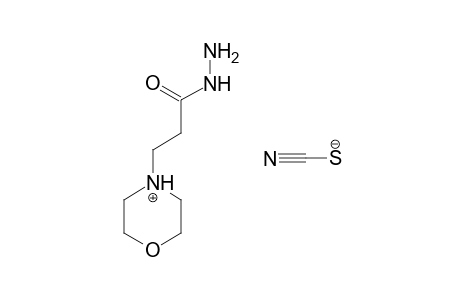 4-morpholinepropionic acid, hydrazide, thiocyanate