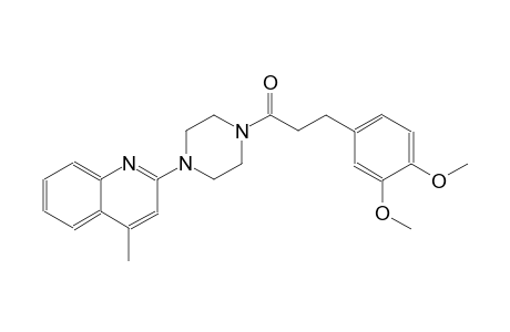 quinoline, 2-[4-[3-(3,4-dimethoxyphenyl)-1-oxopropyl]-1-piperazinyl]-4-methyl-