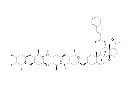 IKEMAGENIN-3-O-BETA-D-CYMAROPYRANOSYL-(1->4)-BETA-D-OLEANDROPYRANOSYL-(1->4)-BETA-D-CYMAROPYRANOSYL-(1->4)-BETA-D-CYMAROPYRANOSIDE