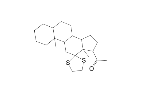 5.alpha.-Pregnane-12,20-dione, cyclic 12-(ethylene mercaptole)