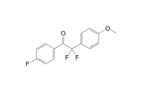 2,2-Difluoro-1-(4-fluorophenyl)-2-(4-methoxyphenyl)ethanone