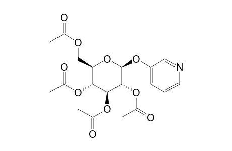 3-(beta-D-glucopyranosyloxy)pyridine, tetraacetate (ester)