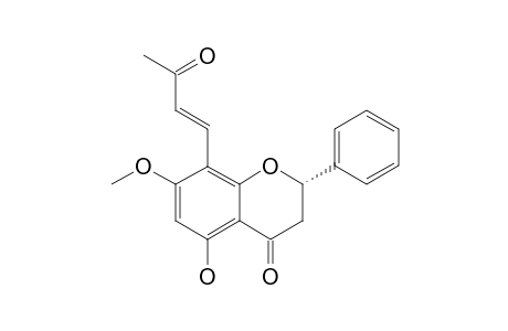 (2S)-5-HYDROXY-7-METHOXY-8-[(E)-3-OXO-1-BUTENYL]-FLAVANONE