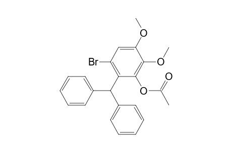 Phenol, 3-bromo-2-(diphenylmethyl)-5,6-dimethoxy-, acetate