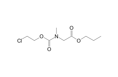 Sarcosine, N-(2-chloroethoxycarbonyl)-, propyl ester