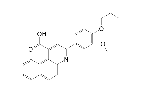 3-(3-Methoxy-4-propoxyphenyl)-1-benzo[f]quinolinecarboxylic acid