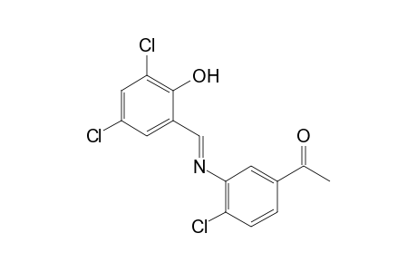4'-chloro-3'-[(3,5-dichlorosalicylidene)amino]acetophenone