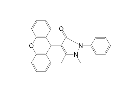 1,5-Dimethyl-2-phenyl-4-(9H-xanthen-9-yl)-1,2-dihydro-pyrazol-3-one