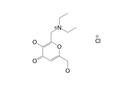 2-[(diethylamino)methyl]-3-hydroxy-5-(hydroxymethyl)-4H-pyran-4-one, hydrochloride