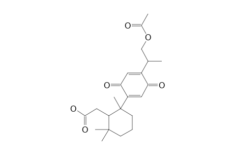 (2-[2-[4-(2-ACETOXY-1(R)-METHYLETHYL)-BENZOQUINONE-2,5]-YL-2,6,6-TRIMETHYL-CYCLOHEXYL]-ETHANOIC-ACID