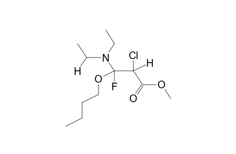 METHYL 2-CHLORO-3-FLUORO-3-DIETHYLAMINO-3-BUTOXYPROPANOATE