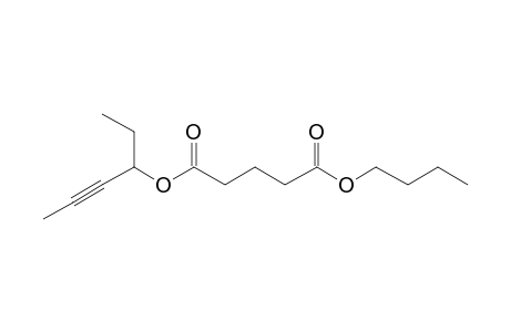 Glutaric acid, butyl hex-4-yn-3-yl ester