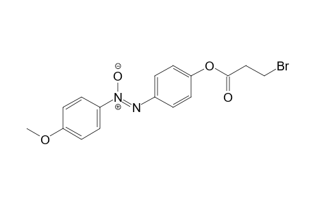 p-[(p-methoxyphenyl)azoxy]phenol, 3-bromopropionate