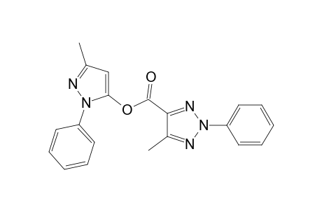 5-methyl-2-phenyl-2H-1,2,3-triazole-4-carboxylic aicd, 3-methyl-1-phenylpyrazol-5-yl ester