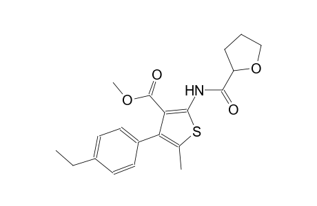 methyl 4-(4-ethylphenyl)-5-methyl-2-[(tetrahydro-2-furanylcarbonyl)amino]-3-thiophenecarboxylate