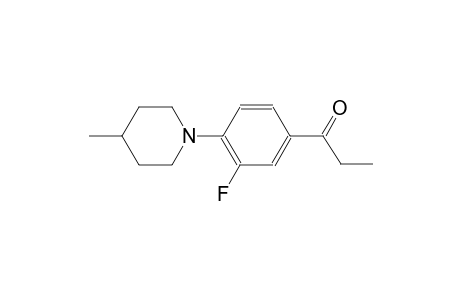 1-[3-Fluoro-4-(4-methyl-1-piperidinyl)phenyl]-1-propanone