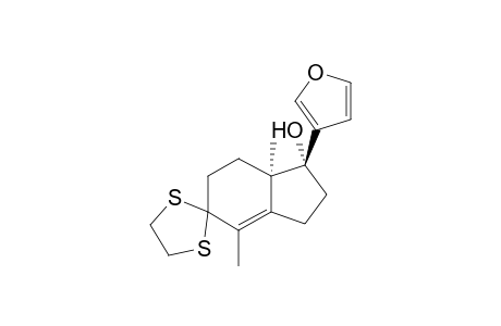 (1R*,7aR*)-5,5-(1,2-Ethylenedithio)-1-(3-furyl)-4,7a-dimethyl-2,3,6,7-tetrahydroinden-1-ol