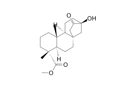 17-Norkauran-18-oic acid, 13-hydroxy-16-oxo-, methyl ester, (4.alpha.)-