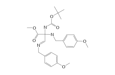 METHYL-(E)-2-(TERT.-BUTOXYCARBONYLAMINO)-2-(4-METHOXYBENZYLAMINO)-3-(4-METHOXYBENZYLIMINO)-PROPANOATE;BOC-ALA-[2-(4-METHOXYBENZYLAMINO,3-[(E)-4-ME