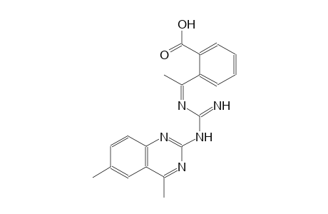 2-{(1Z)-N-[(Z)-[(4,6-dimethyl-2-quinazolinyl)amino](imino)methyl]ethanimidoyl}benzoic acid