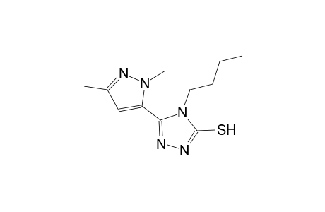 4-butyl-5-(1,3-dimethyl-1H-pyrazol-5-yl)-4H-1,2,4-triazole-3-thiol