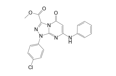 Methyl 1-(4-Chlorophenyl)-5-oxo-7-(phenylamino)-1,2,4-triazolo[4,3-a]pyrimidine-3-carboxylate