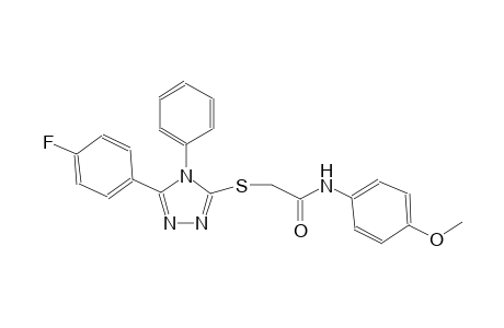 2-{[5-(4-fluorophenyl)-4-phenyl-4H-1,2,4-triazol-3-yl]sulfanyl}-N-(4-methoxyphenyl)acetamide