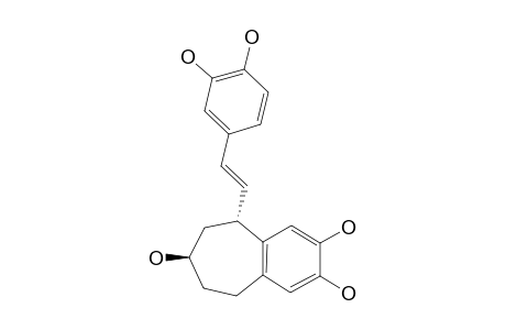 2,3,7-TRIHYDROXY-5-(3,4-DIHYDROXY-(E)-STYRYL)-6,7,8,9-TETRAHYDRO-5H-BENZOCYCLOHEPTENE