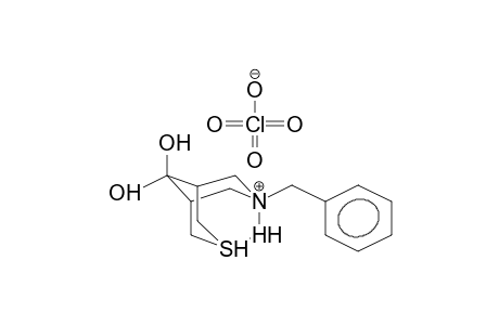 7-BENZYL-9,9-DIHYDROXY-3-THIA-7-AZABICYCLO[3.3.1]NONANEHYDROPERCHLORATE