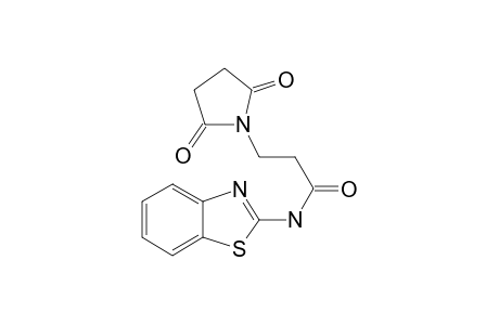 N-Benzothiazol-2-yl-3-(2,5-dioxo-pyrrolidin-1-yl)-propionamide