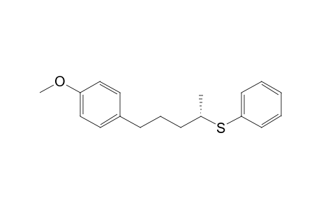 1-methoxy-4-[(4S)-4-phenylsulfanylpentyl]benzene