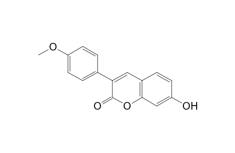 2H-1-benzopyran-2-one, 7-hydroxy-3-(4-methoxyphenyl)-