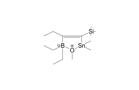 Boron, diethyl[1-[(methoxydimethylstannyl)(trimethylsilyl)methylene]propyl-c,O]-, (t-4)-