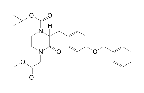 3-[p-(benzyloxy)benzyl]-4-carboxy-2-oxo-1-piperazineacetic acid, 4-tert-butyl methyl ester
