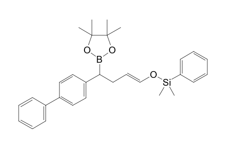 (E)-(4-(Biphenyl-4-yl)-4-(4,4,5,5-tetramethyl-1,3,2-dioxaborolan-2-yl)but-1-enyloxy)dimethyl(phenyl)silane