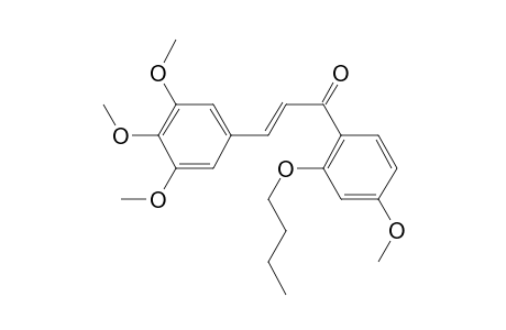 2'-(N-Butyl)oxy-3,4,4',5-tetramethoxychalcone (isomer 1)