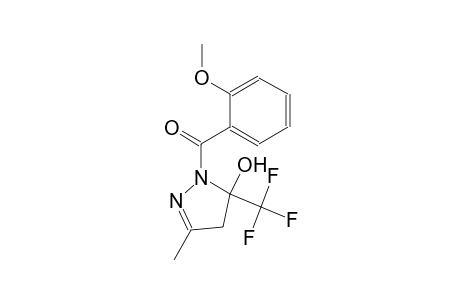 1-(2-methoxybenzoyl)-3-methyl-5-(trifluoromethyl)-4,5-dihydro-1H-pyrazol-5-ol