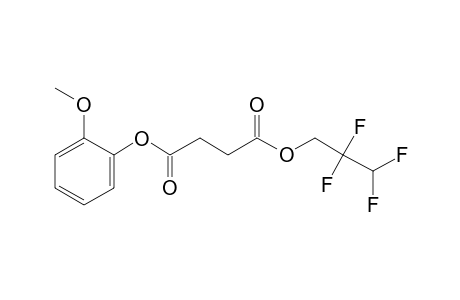 Succinic acid, 2,2,3,3-tetrafluoropropyl 2-methoxyphenyl ester