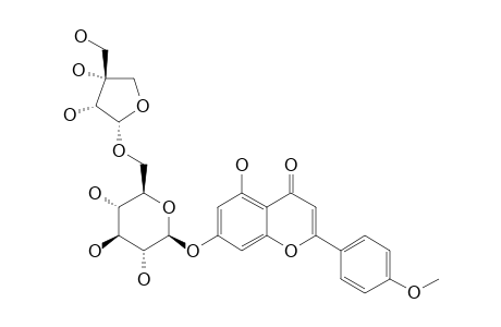 ACACETIN-7-O-(ALPHA-D-APIOFURANOSYL-(1->6)-BETA-D-GLUCOPYRANOSIDE