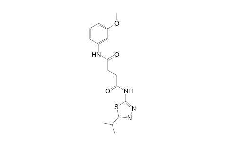 N~1~-(5-isopropyl-1,3,4-thiadiazol-2-yl)-N~4~-(3-methoxyphenyl)succinamide