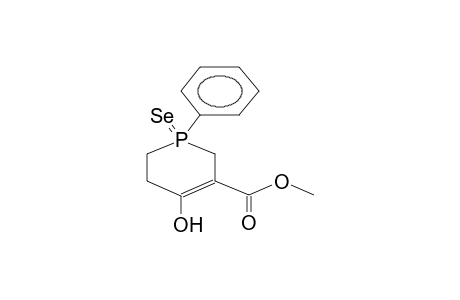 1-PHENYL-1-SELENOXO-3-CARBOMETHOXYPHOSPHORINAN-4-ONE ENOL