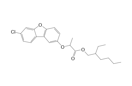 Propanoic acid, 2-[(7-chloro-2-dibenzofuranyl)oxy]-, 2-ethylhexyl ester