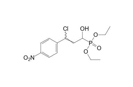 (gamma-CHLORO-alpha-HYDROXY-p-NITROCINNAMYL)PHOSPHONIC ACID, DIETHYL ESTER